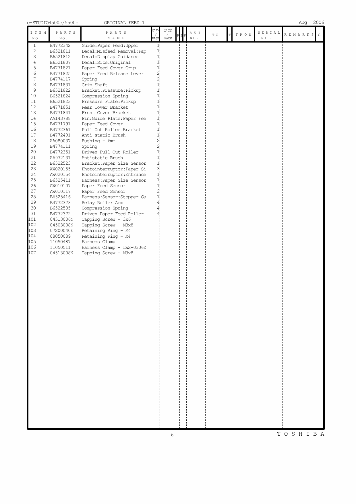 TOSHIBA e-STUDIO 4500C 5500C Parts Manual-3